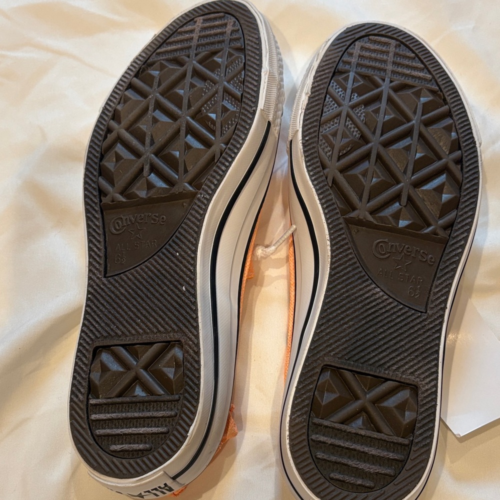 Converse Women's Bright Orange Sneakers - Picture 3 of 3
